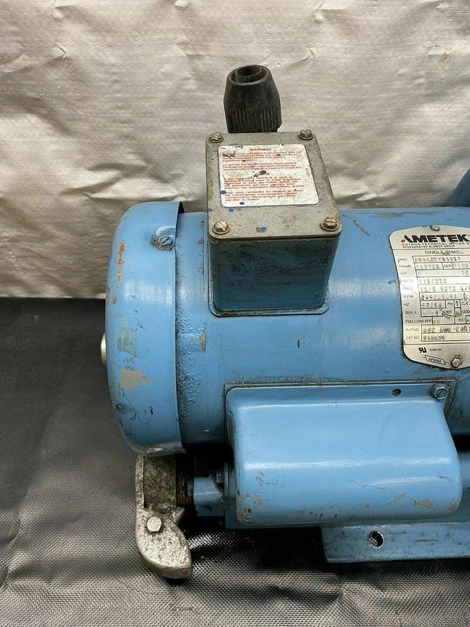 Used Ametek DR404AL58M Regenerative Blower, Single Phase, 1 HP Motor