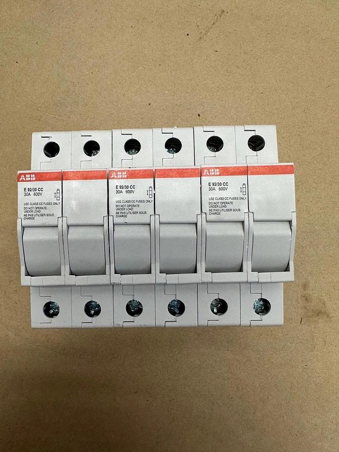 ABB E92/30CC Fuse Holder Lot of 3 *NEW*