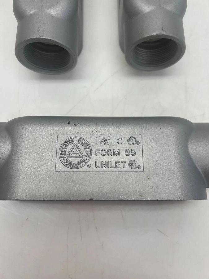 Used Appleton  1-1/2” C Form 85 Unilet - Lot of 3