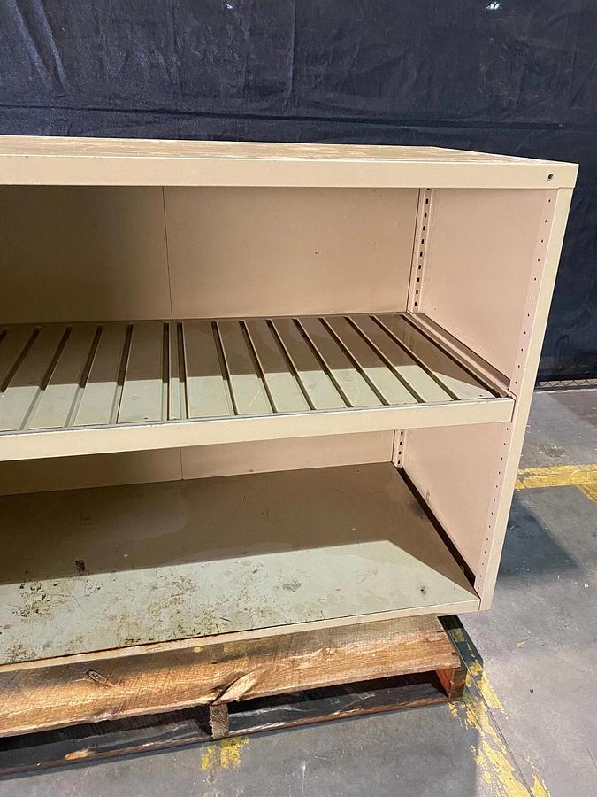 Used Equipto Heavy Duty 60” Tool/Storage Cabinet Open Shelf, H: 42.5", D: 27.75"