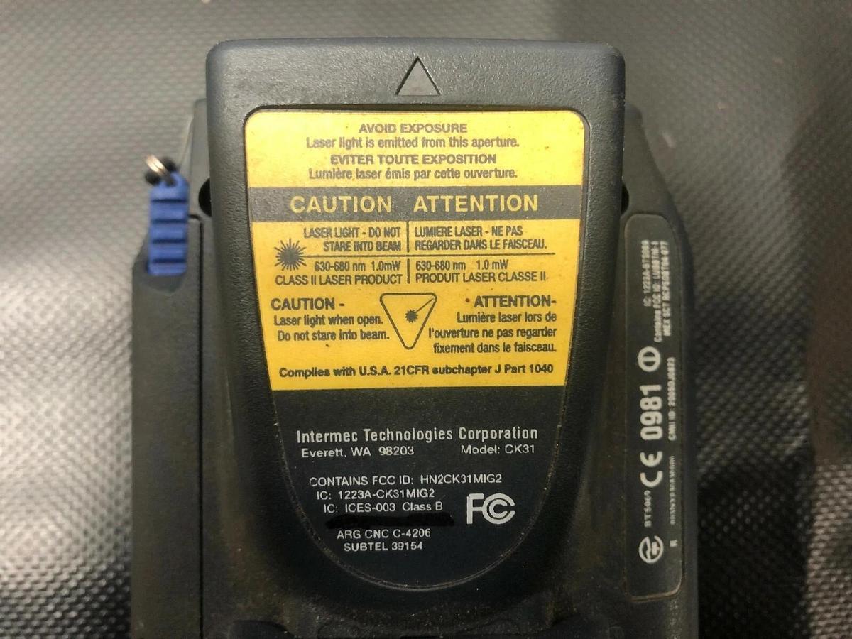 Used Intermec CK31 Handheld Computer Barcode Scanner w/ Charging Dock and 4 Batteries
