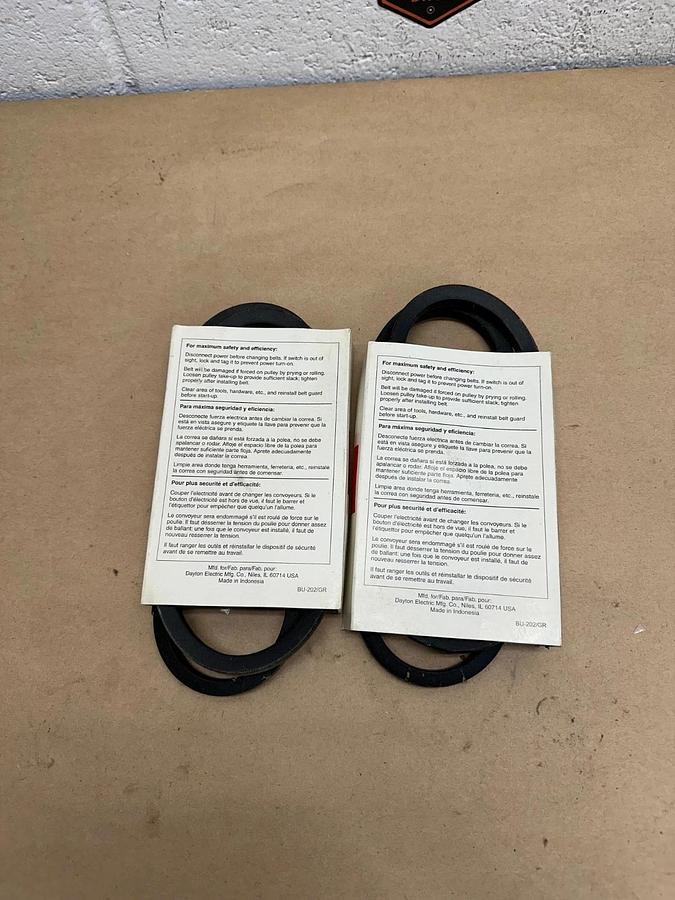 Used Dayton 6A146G V-Belt *NEW* Lot of 2