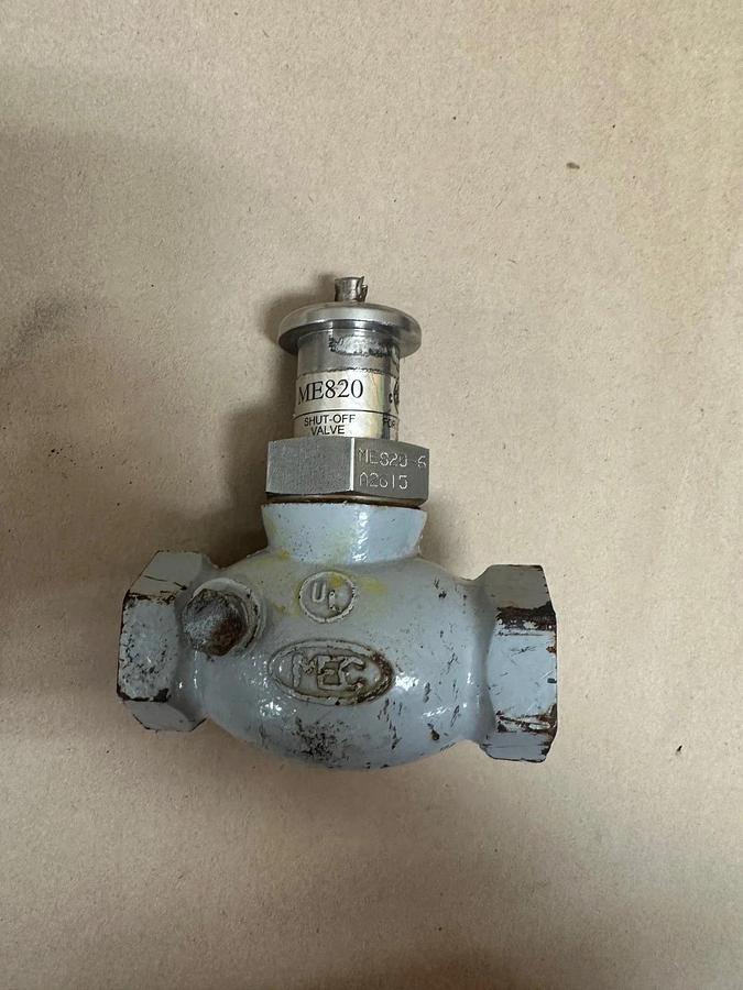 Used MEC ME820 Shut-Off Valve, 400 WOG Heavy Duty Quick Acting Globe Valve