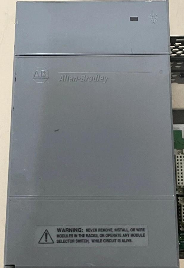 Used Allen Bradley 1746-P2 Power Supply and 7-Slot Rack Series C SLC 500