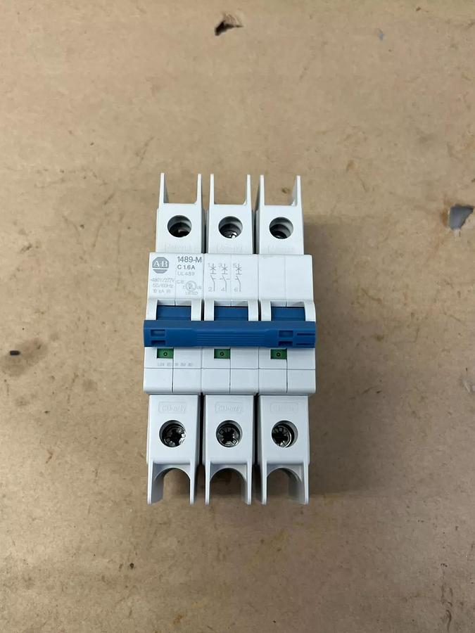 Used Allen Bradley 1489-M3C016 Ser. D Circuit Breaker
