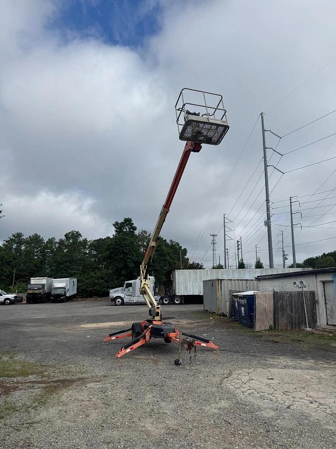 Used JLG T350 Towable Boom Lift, 34' 5" Height Capacity, 18' 9" Booming Capacity