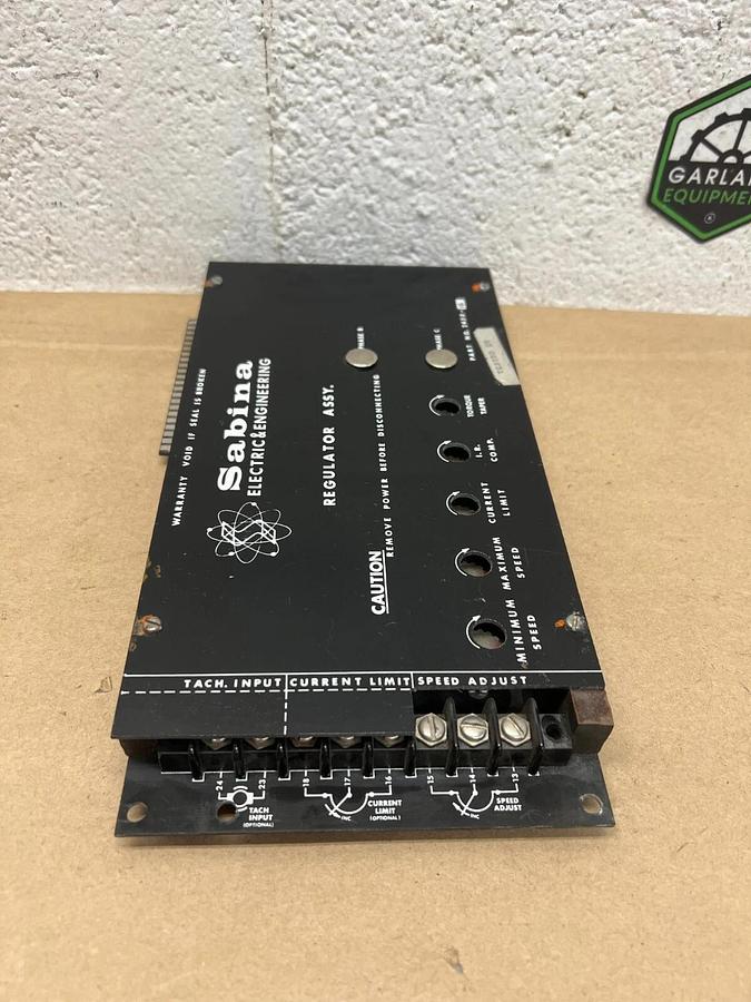 Used Sabina 2450 Regulator Assembly