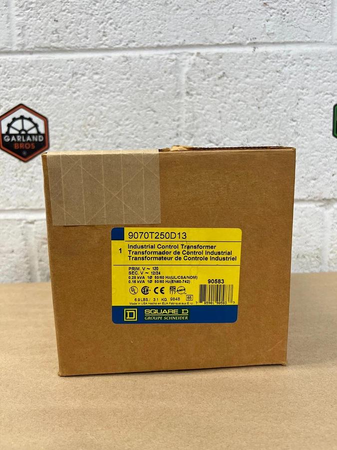 Square D 9070T250D13 Industrial Control Transformer