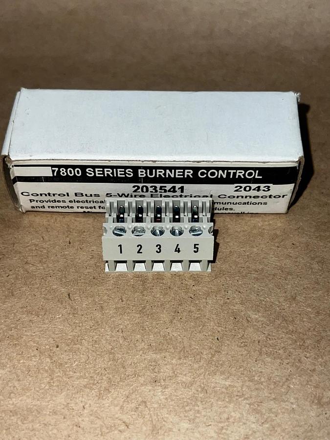 Used Honeywell 203541 Control Bus 5-Wire Electrical Connector *NEW*