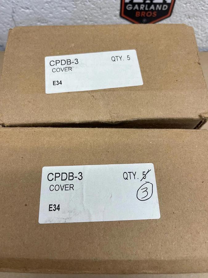 Used Bussmann CPDB-3 Terminal Block Cover - Qty 8 *NEW*