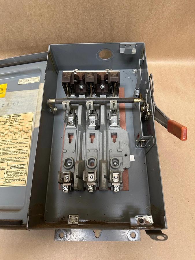 Used Cutler Hammer DH361D Heavy Duty Safety Switch