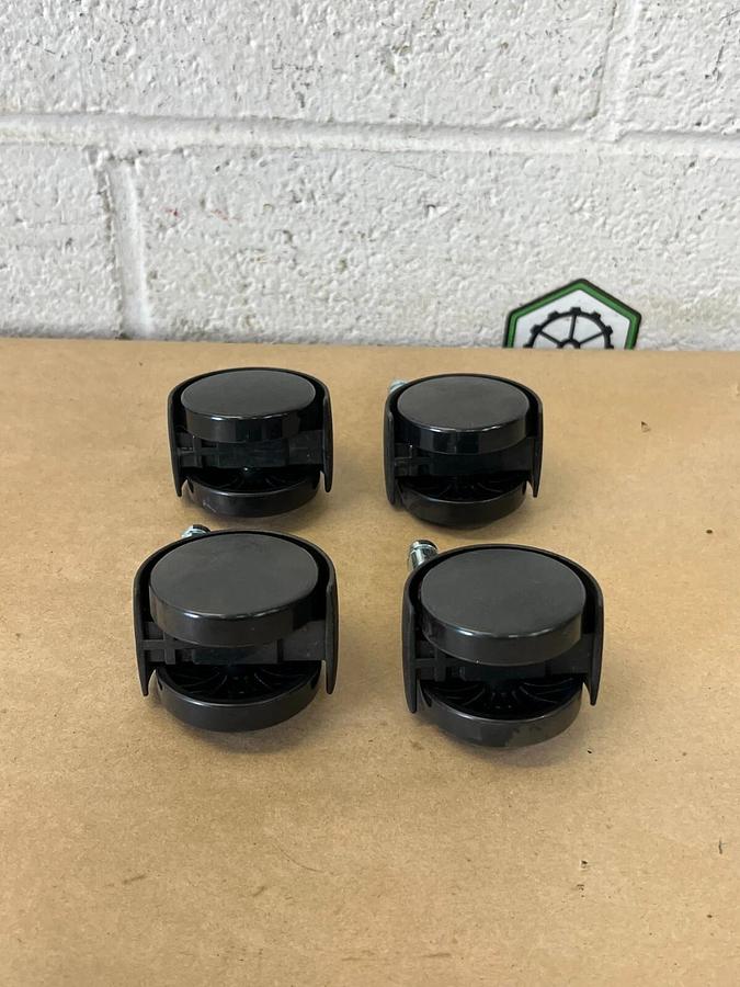Used Algood Caster Innovations 03T4-050-437SX7/8 Dual Disc Series Chair Caster (4)