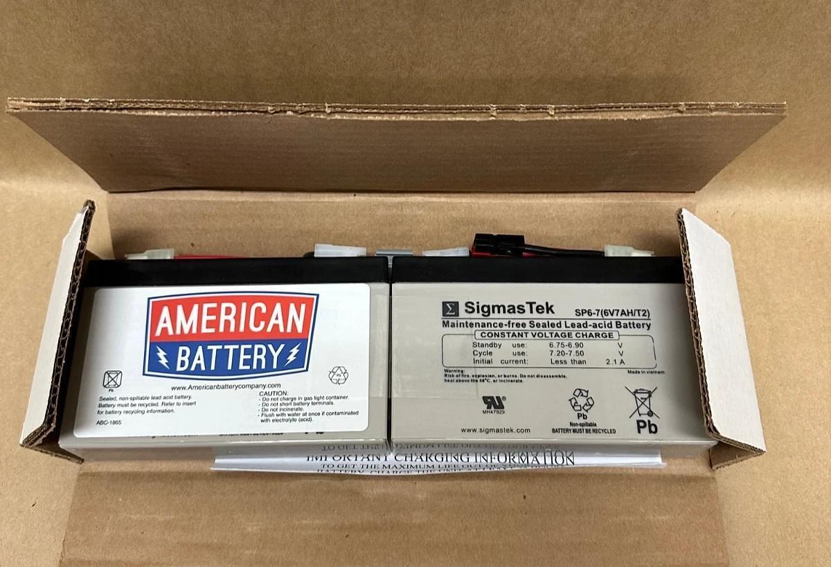 Used American Battery RBC18 2 Pack 2.1A, 6.75-7.50V Battery