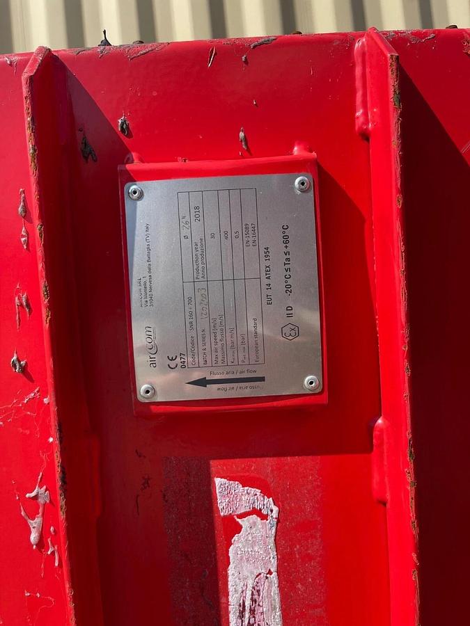 Used Air Com SNR 160➗700 Non Return Valve, Max Air Speed: 30m/s, 26” Flange