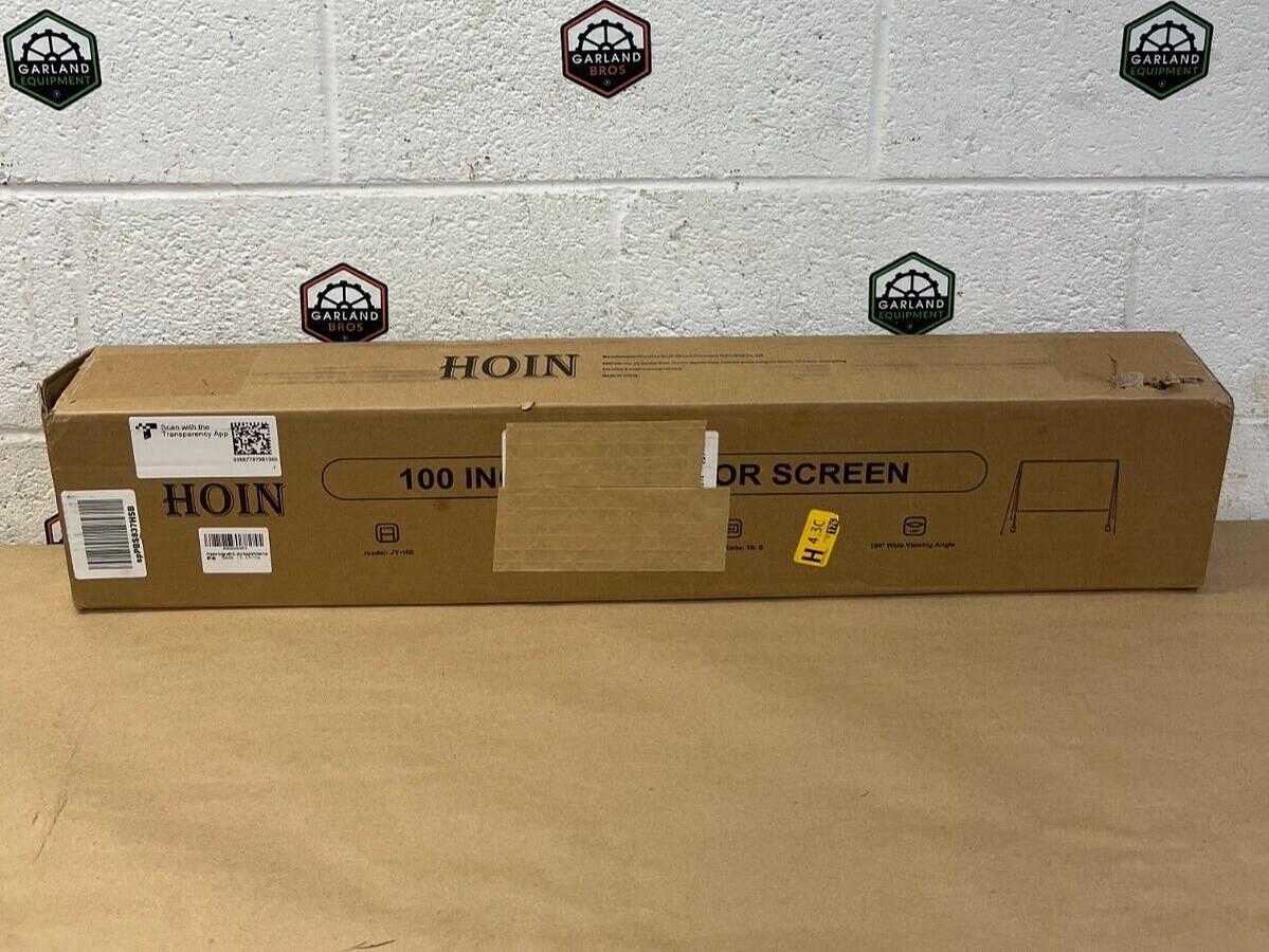 Used HOIN JY-100 Projector Screen, 100 in, 160 degree Wide Viewing Angle