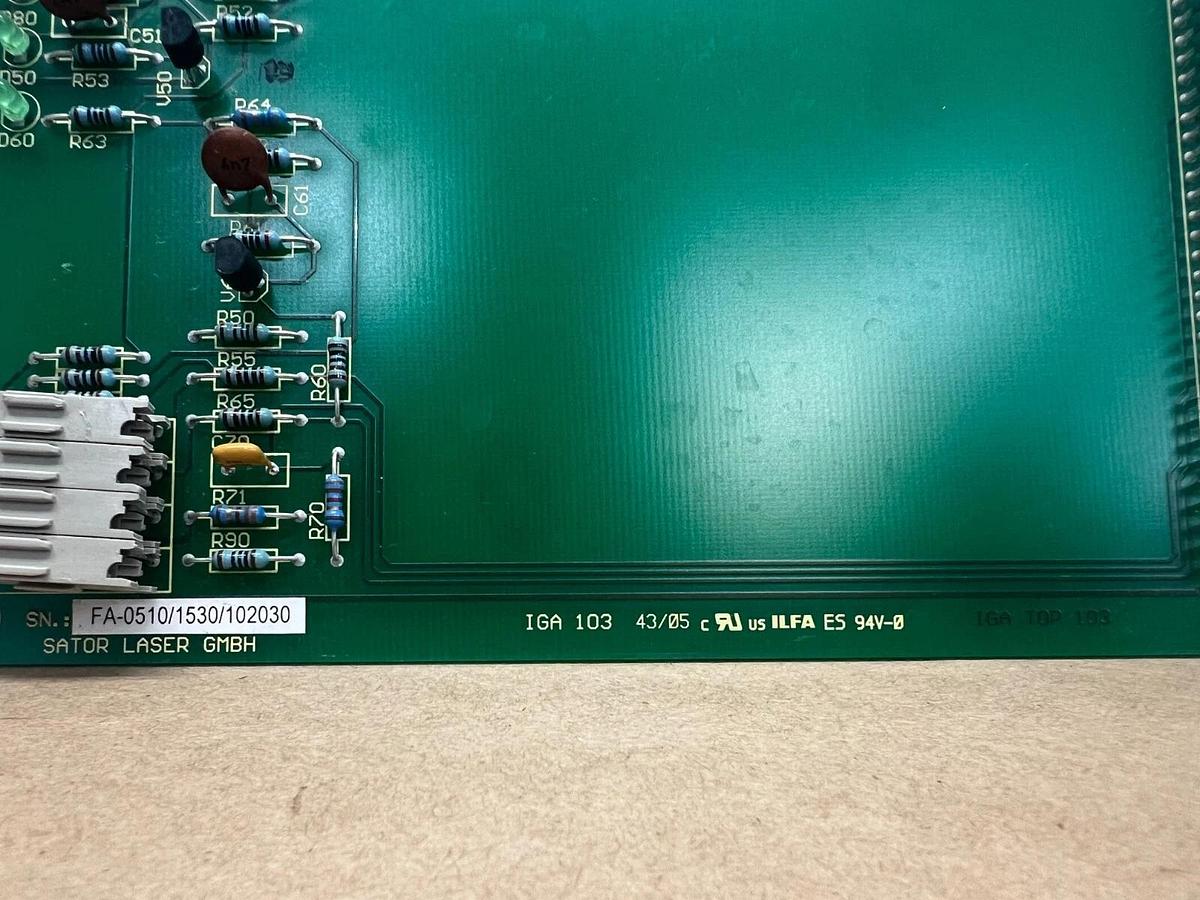 Used Sator Laser IGA103 Control Board