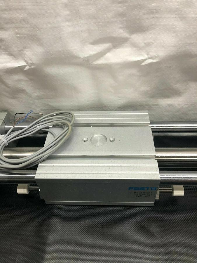 Used Festo SLM-32-545-KF-A-G-S-CV-CH-PV-PH Pneumatic Linear Drive