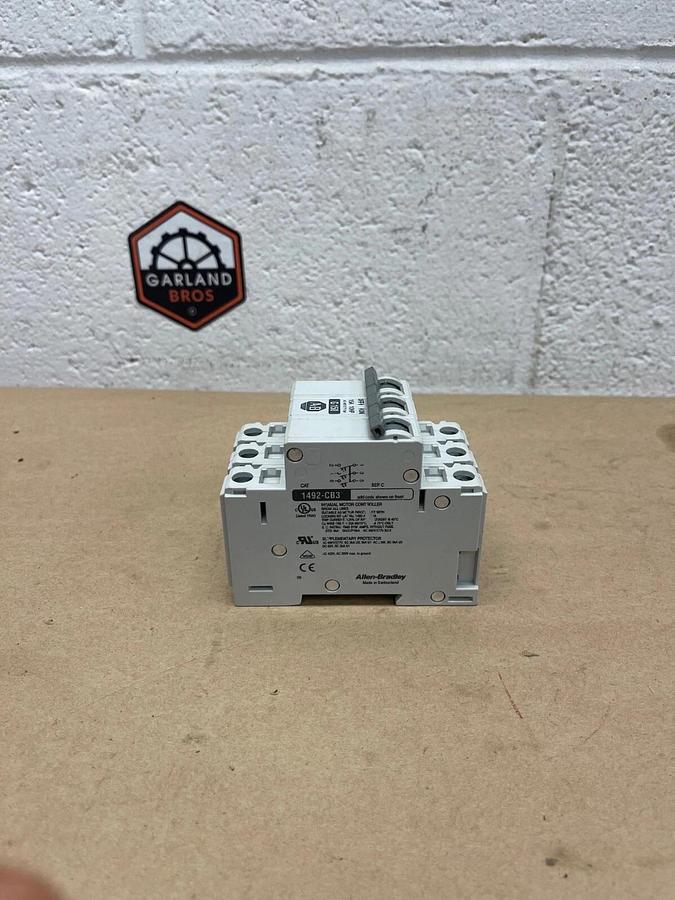 Used Allen-Bradley 1492-CB3 G 150 Manual Motor Controller, Series C, 15 A, 10 HP