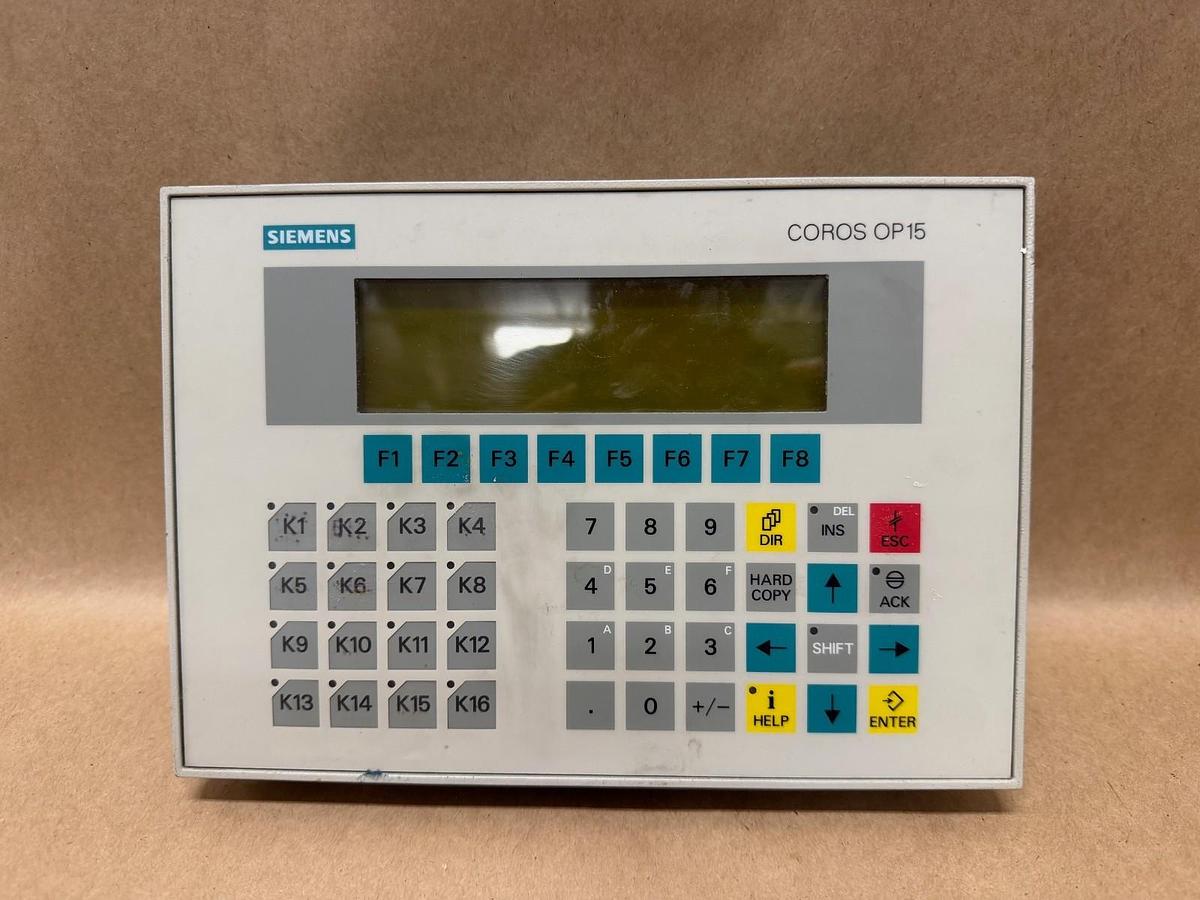 Used Siemens 6AV3515-1MA22-1AA0 OP 15-C2 Operator Panel