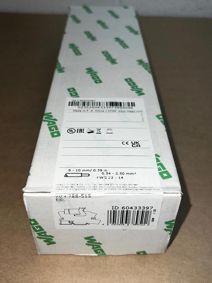 WAGO Relays Topjob 788-515 Relay Socket (Qty 20) *FACTORY SEALED*