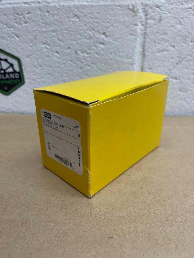 Used Hubble WP1 Gray Lexan Weather Proof Lift Cover for Size 1 Flanged Inlets/Outlets