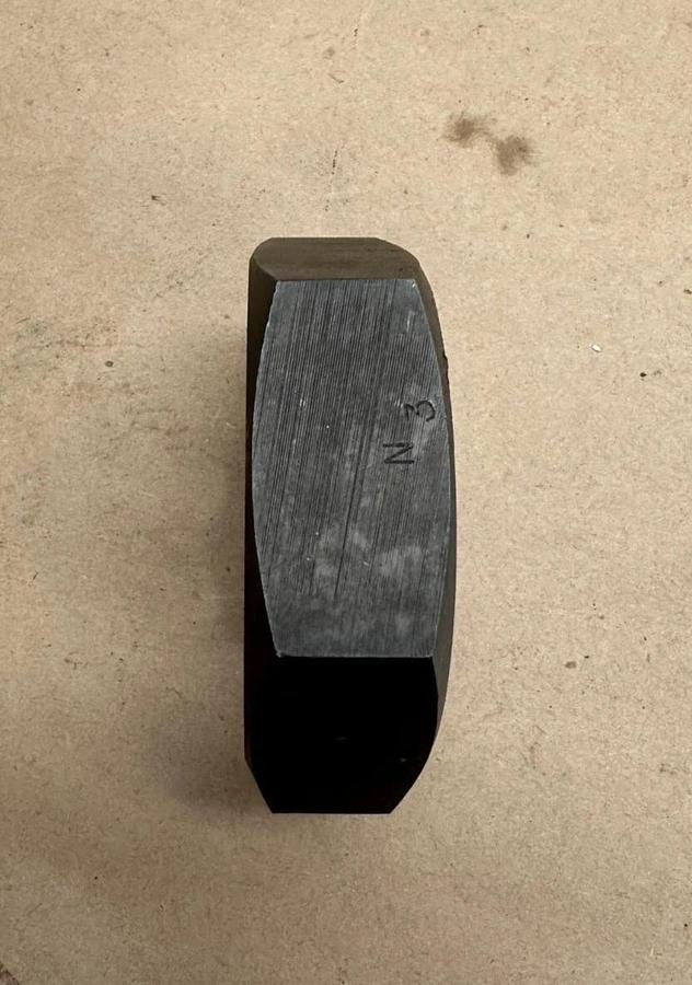 Used Widell 596887 Hex Rethreading Die for 1-3/4”