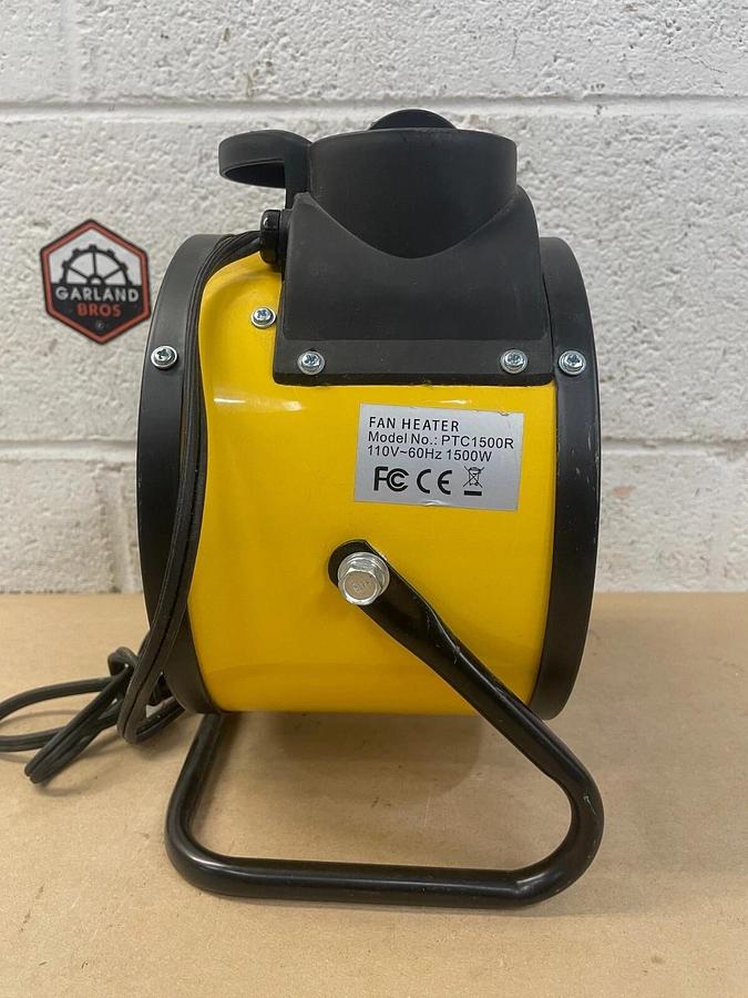 Used Amourate PTC1500 Portable Fan Heater, 110V, 60Hz, 1500W