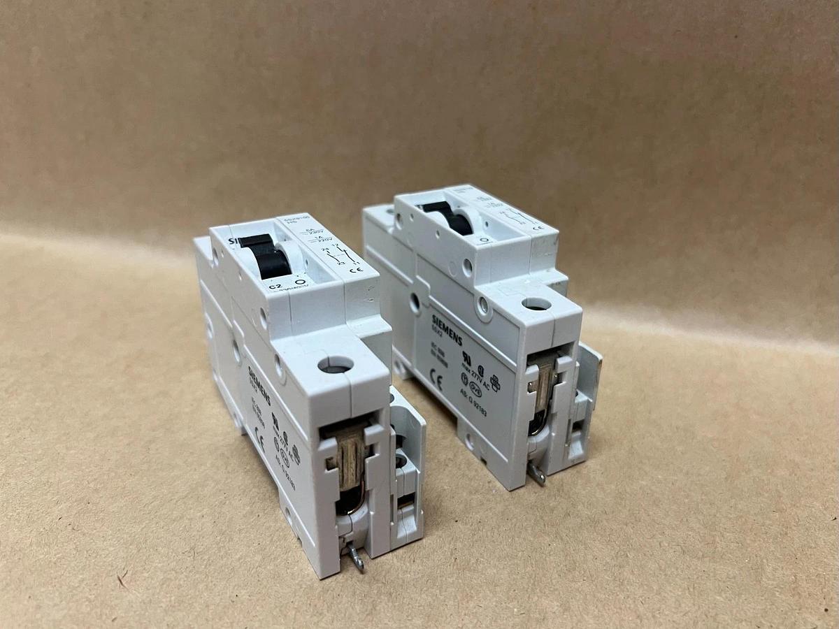 Used Siemens 5SX21 C2, 230/400V, Circuit Breaker - Lot of 2