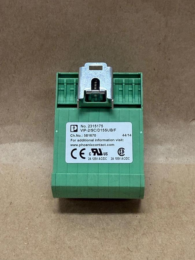 Used Phoenix Contact VIP-2/SC/D15SUB/F Terminal Block