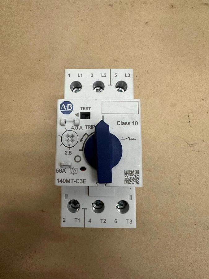 Used Allen Bradley 140MT-C3E-B40 Motor Protecting Circuit Breaker