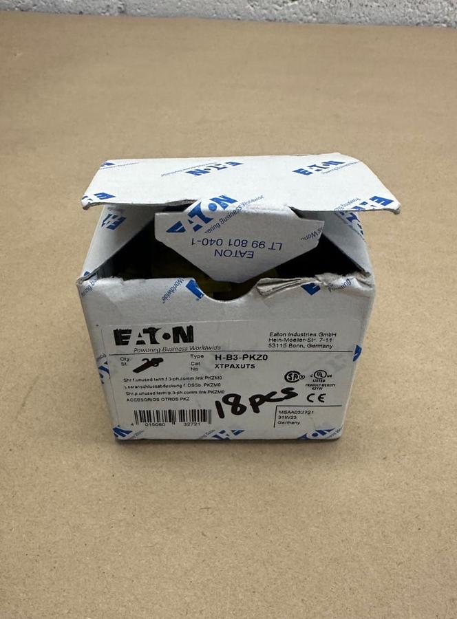 Used Eaton H-B3-PKZ0 Cover (Qty 18 pcs) *NEW*