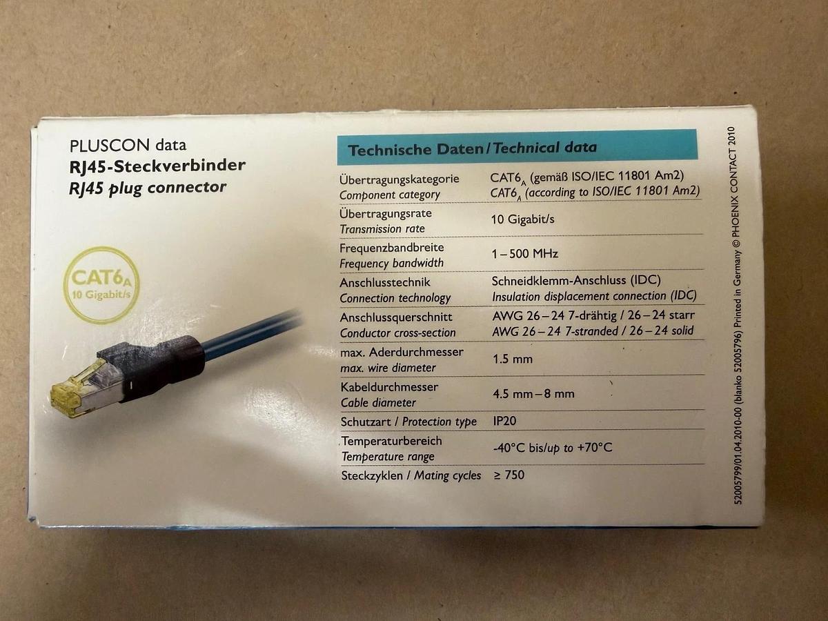 Used Phoenix Contact VS-08-RJ45-10G/Q RJ45 Connector *NEW*