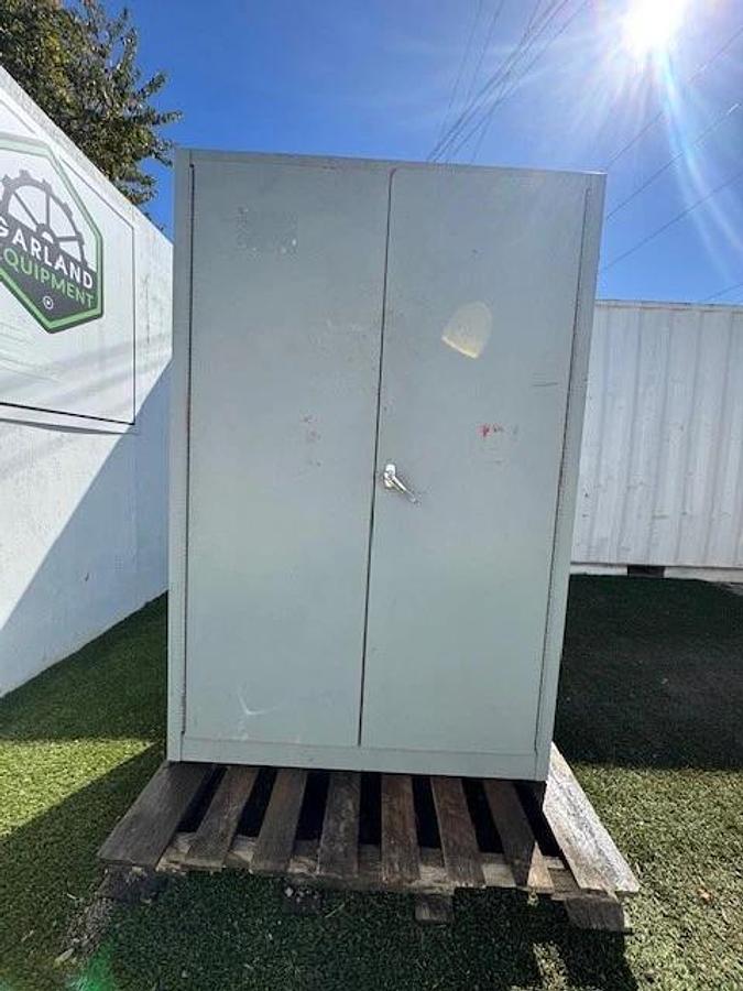 Used Containment Industrial Cabinet 2-Door, 4-Shelf Cabinet, W:40” D:16” H:62”