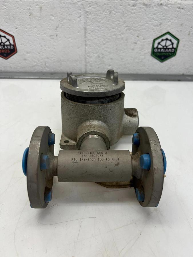 Used EG&G Flow Technology FT6-8C1NW-LEG-2 Flowmeter Flange Crouse Hinds 3/4 EAB Box