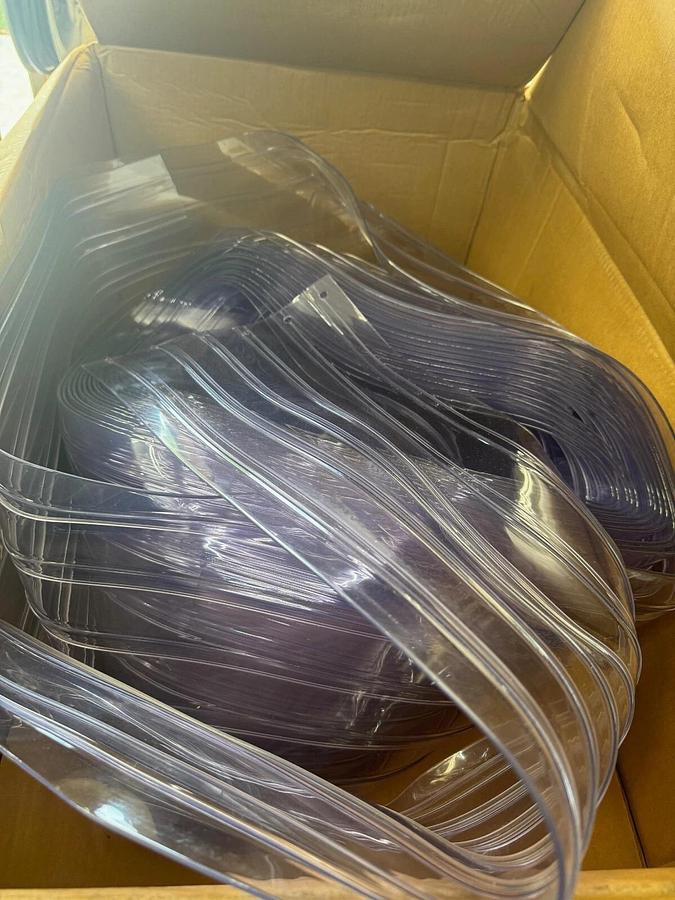 Used Global Industrial 12” x 5’ Standard Clear Curtain Replacement