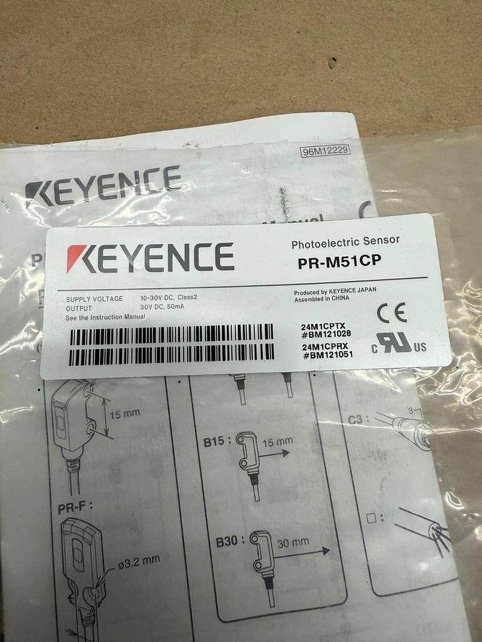 Keyence PR-M51CP Photoelectric Sensor