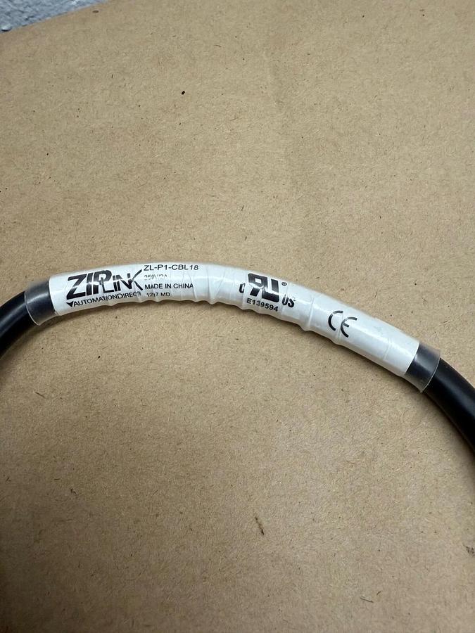 Used Ziplink ZL-P1-CBL18 I/O Cable, 250v/2a
