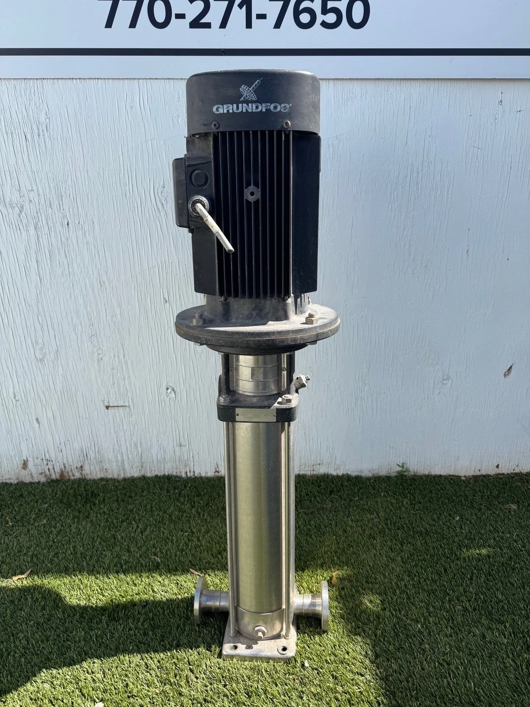 Used Grundfos CRN 4-160/14 A-F-G-AWWK 7.5Hp @ 3500RPM Booster Pump, 31GPM, 14 Stages