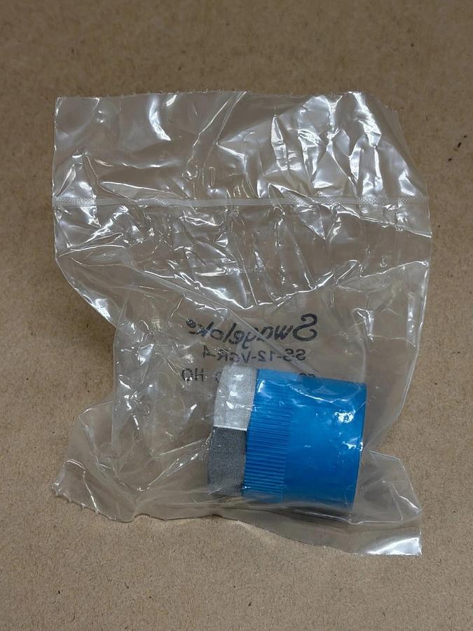 Used Swagelok SS-12-VCR-4 3/4” Male VCR Nut, 316SS *FACTORY SEALED* Lot of 2