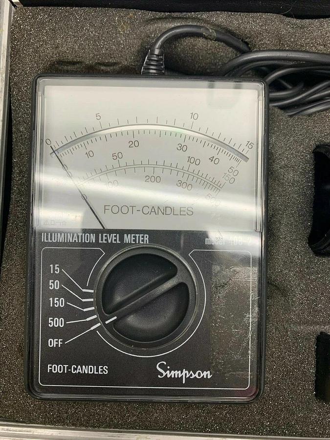 Used Simpson 408-2 Illumination Level Meter