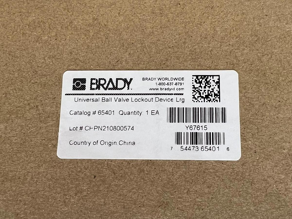 Brady 65401 Universal Ball Valve Lockout Device