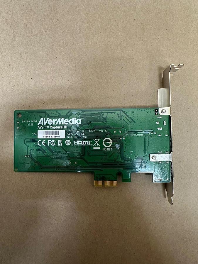 Used AVerMedia H727 Capture HD Low Profile Capture Card