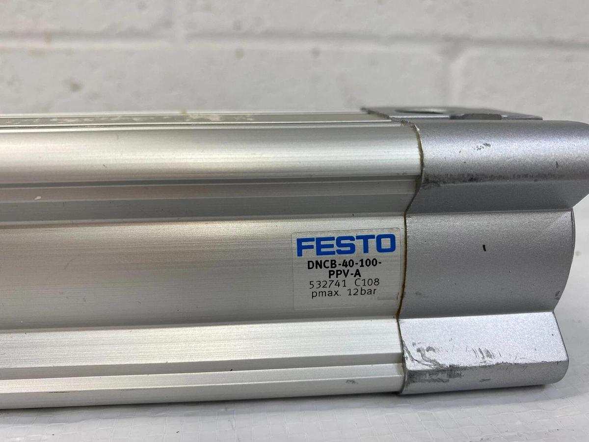 Used Festo DNCB-40-100-PPV-A Cylinder pmax 12 Bar