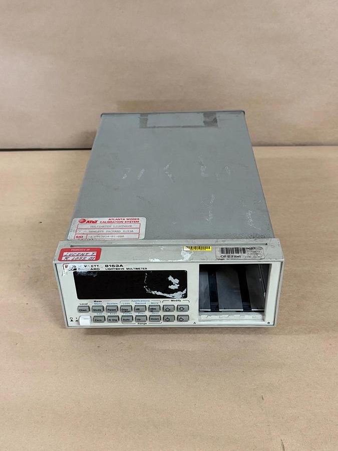 Used Hewlett Packard 8153A Lightwave Multimeter