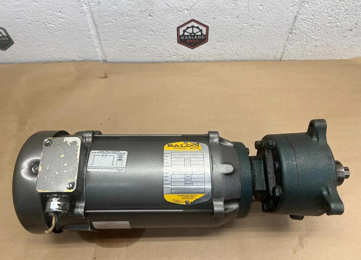 Used Baldor Electric Co 34-6545-3674G1 .37Hp, 1750RPM, D80 Frame, 90V, 4.5A Ind Motor