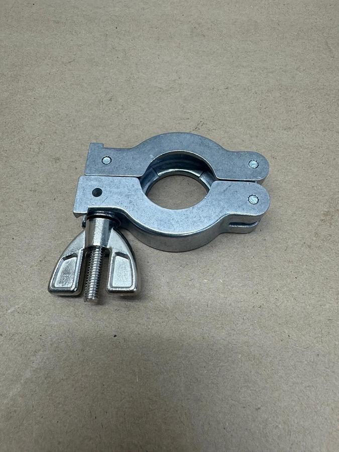 Used Ideal P101198 Hinge Clamp Vacuum Fittings, Aluminum, KF-16, (Lot of 3)