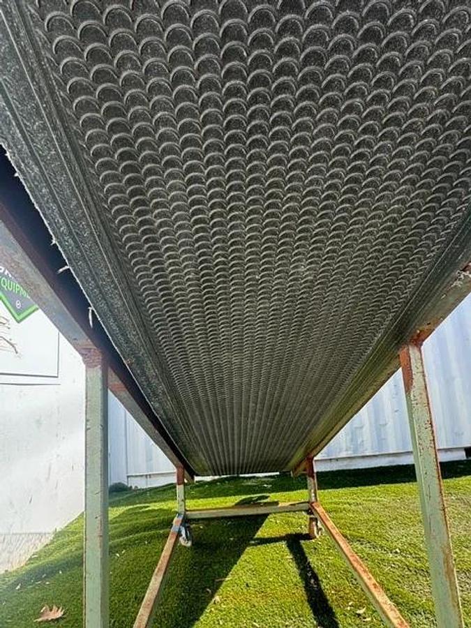 Used Incline Conveyor W:32” L:140” Magnetic Takeup Pulley, Crescent Belt