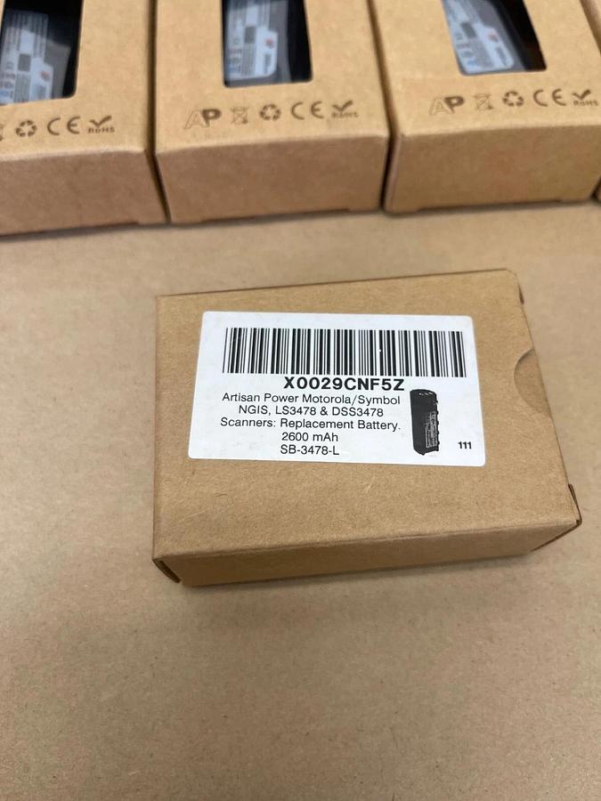 Used Li-ion Rechargeable Battery Pack LS3478 2600 mAh Repacement Battery - Lot of 5