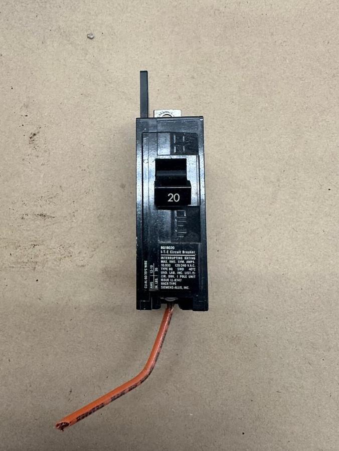 Used I-T-E BQ1-B020 Circuit Breaker