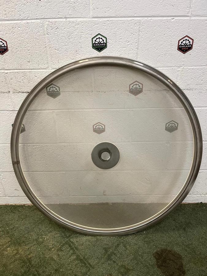 Used Stainless Steel 38-1/2” Mesh Vibratory Screener, 62 microns, 1-3/4” Center Hole